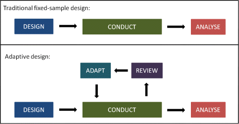 Schematic of adaptive trial design