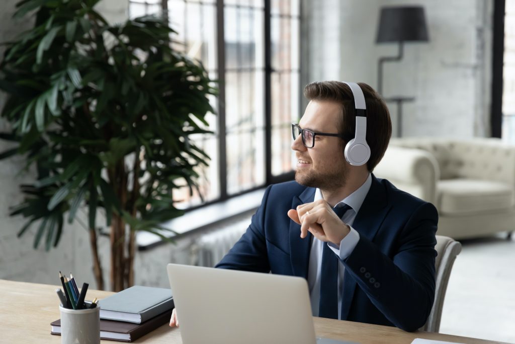 Man listening to "Healthcare goes digital" by Impetus Digital