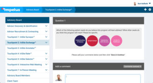 InSite-Exchange™ discussion forum for needs assessment