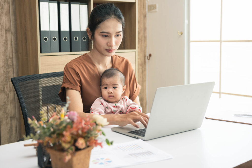 Patient attending a virtual engagement program from the comfort of her home