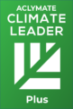 Impetus Digital's Climate Leader Plus badge from Aclymate